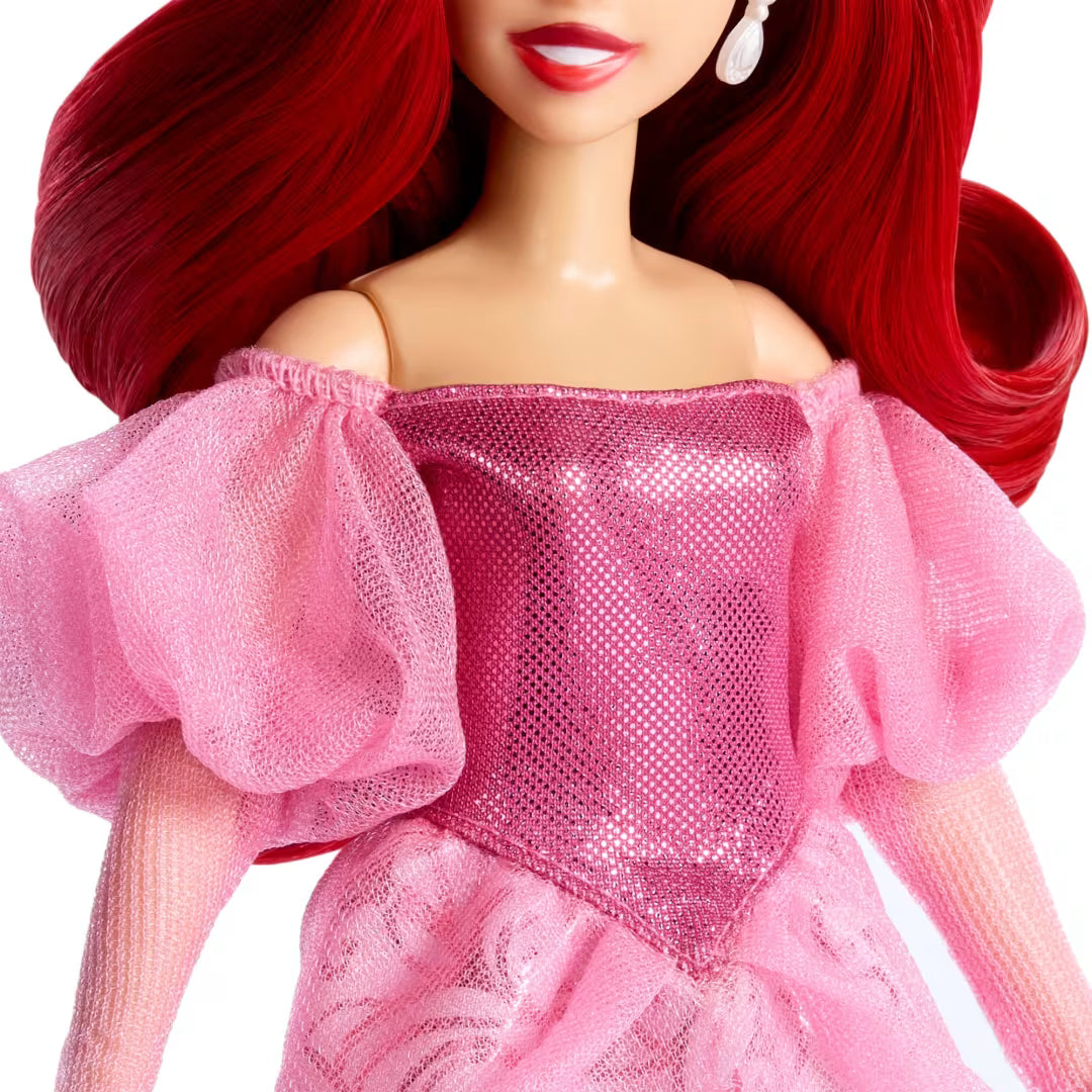 Disney Princess Enchanted Stories Ariel Fashion Doll With Sparkling Dress & Accessories, Posable