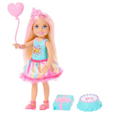 Barbie Club Chelsea Birthday-Themed Small Doll With Pink-Streaked Blonde Hair & Party Accessories