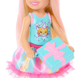 Barbie Club Chelsea Birthday-Themed Small Doll With Pink-Streaked Blonde Hair & Party Accessories