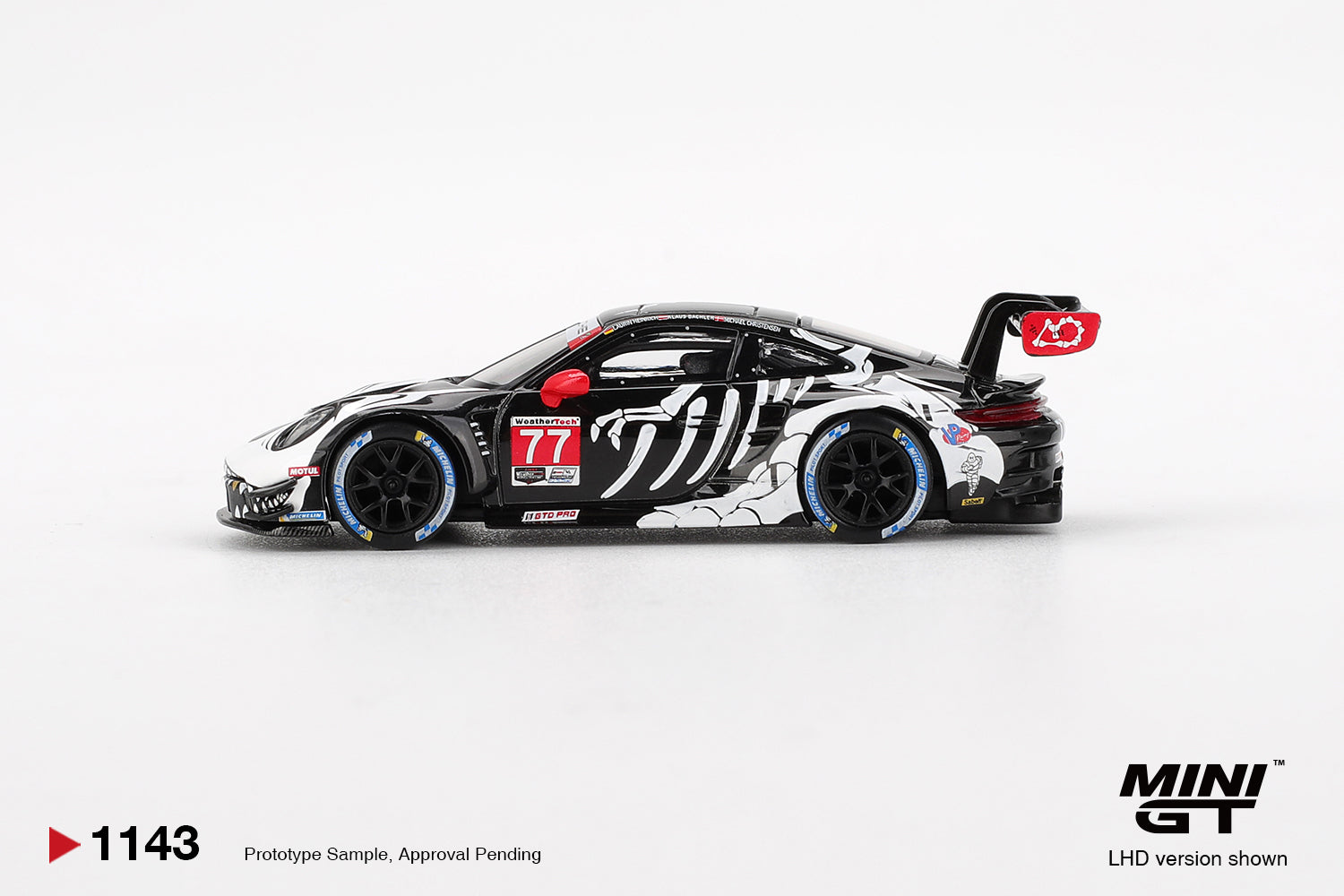 Mini GT 1143 Porsche 911 GT3 R #77 AO Racing 2025 IMSA Petit Le Mans