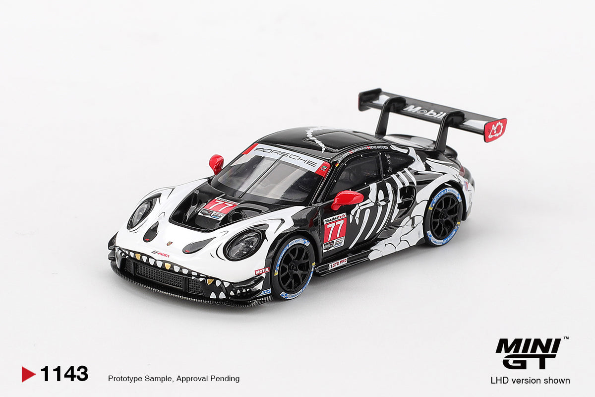Mini GT 1143 Porsche 911 GT3 R #77 AO Racing 2025 IMSA Petit Le Mans