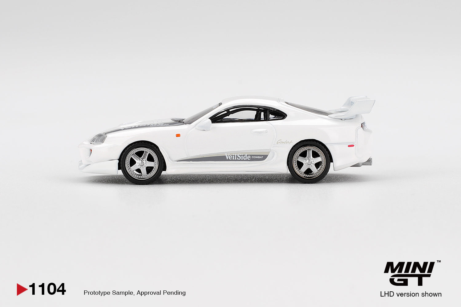 Mini GT 1104 Toyota Supra VeilSide Combat V-I White