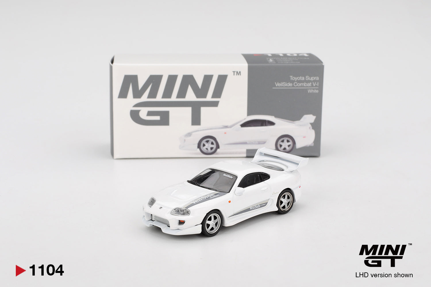 Mini GT 1104 Toyota Supra VeilSide Combat V-I White