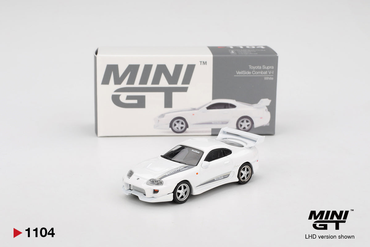 Mini GT 1104 Toyota Supra VeilSide Combat V-I White