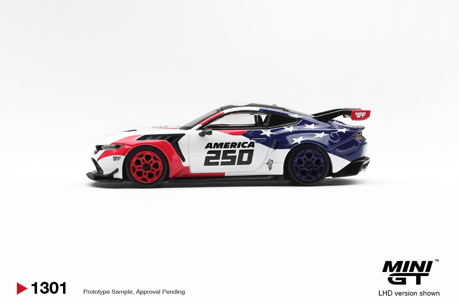 Mini GT 1301 Ford Mustang GTD America 250 USA Exclusive - Blister Pack