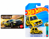 Matchbox Chevy Stock-Car and Hot Wheels Tooned Volkswagen Golf MK1