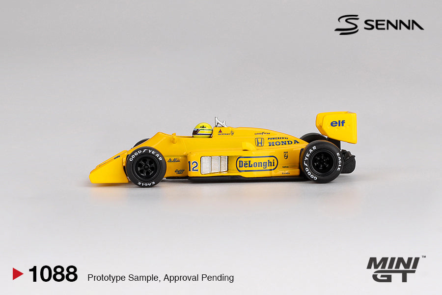 Mini GT 1088 Lotus 99T #12 Ayrton Senna 1987 Monaco Grand Prix Winner
