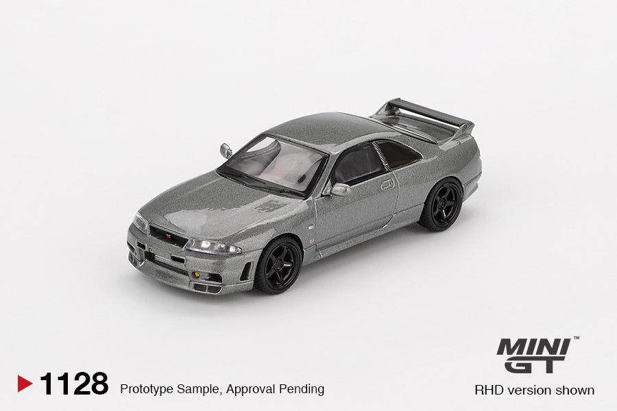 Mini GT 1128 NISSAN Skyline GT-R Dark Metal Gray (NISMO BCNR33 CRS Version)