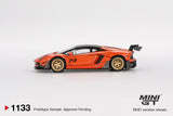 Mini GT 1133 LB★WORKS Lamborghini Aventador Limited Edition Orange MDX 2025