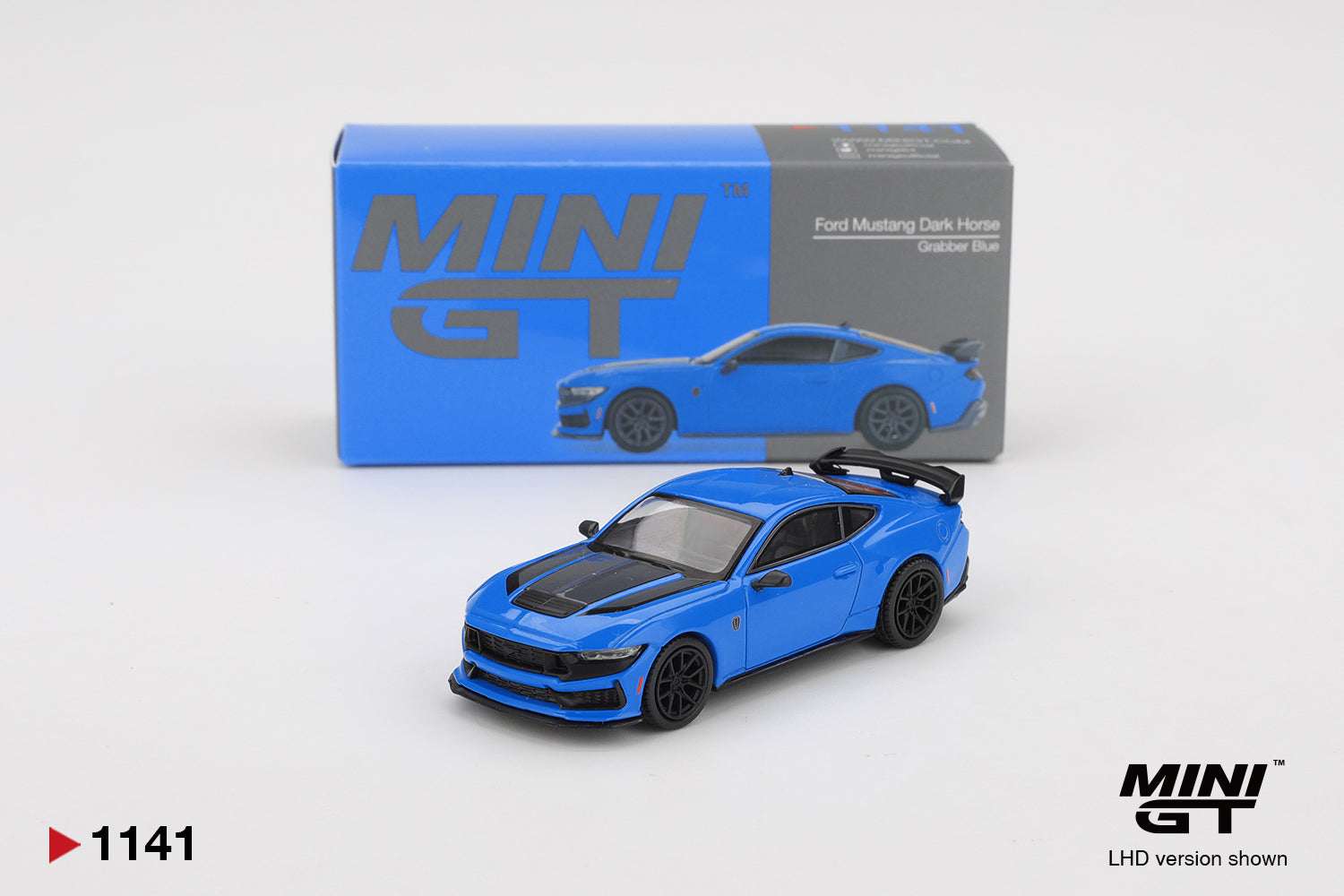 Mini GT 1141 Ford Mustang Dark Horse 2024 Grabber Blue