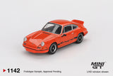 Mini GT 1142 Porsche 911 Carrera RS Tangerine with Black Livery