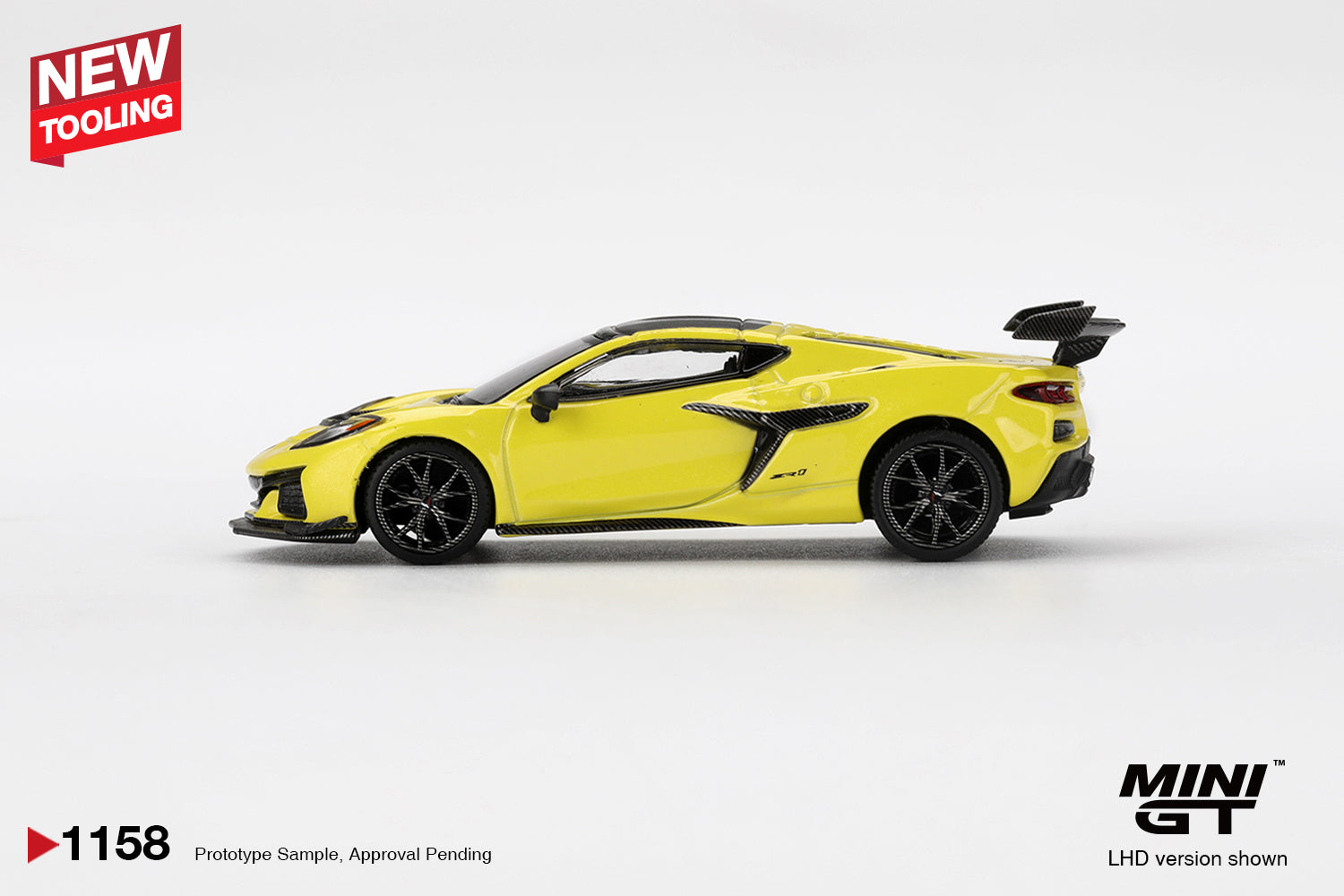 Mini GT 1158 Chevrolet Corvette ZR1 Accelerate Yellow