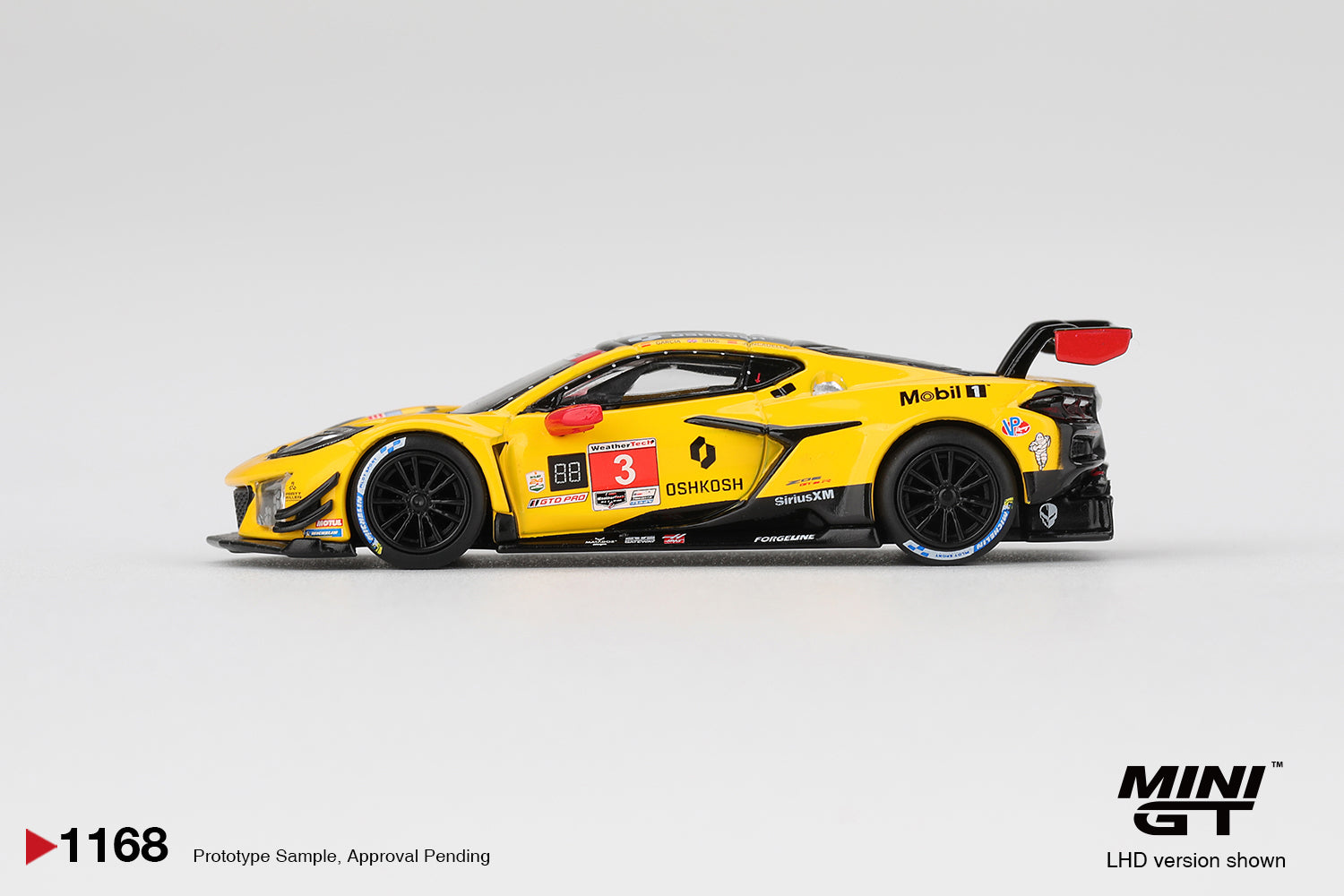 Mini GT 1168 Chevrolet Corvette Z06 GT3.R #3 Corvette Racing by Pratt Miller Motorsports 2025 IMSA Daytona 24 Hrs