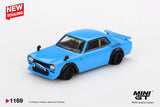 Mini GT 1169 Nissan LB★Works HAKOSUKA Baby Blue