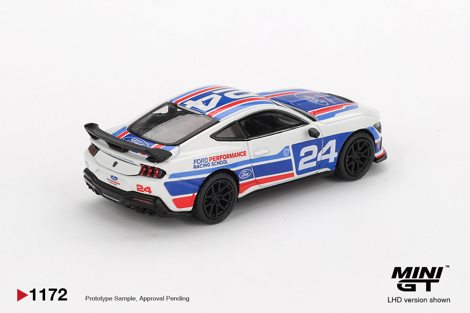 Mini GT 1172 Ford Mustang Dark Horse #24 Ford Performance Racing School