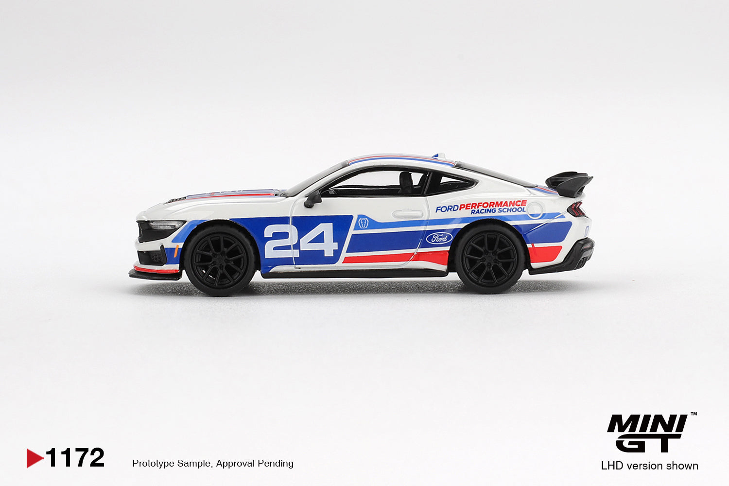 Mini GT 1172 Ford Mustang Dark Horse #24 Ford Performance Racing School