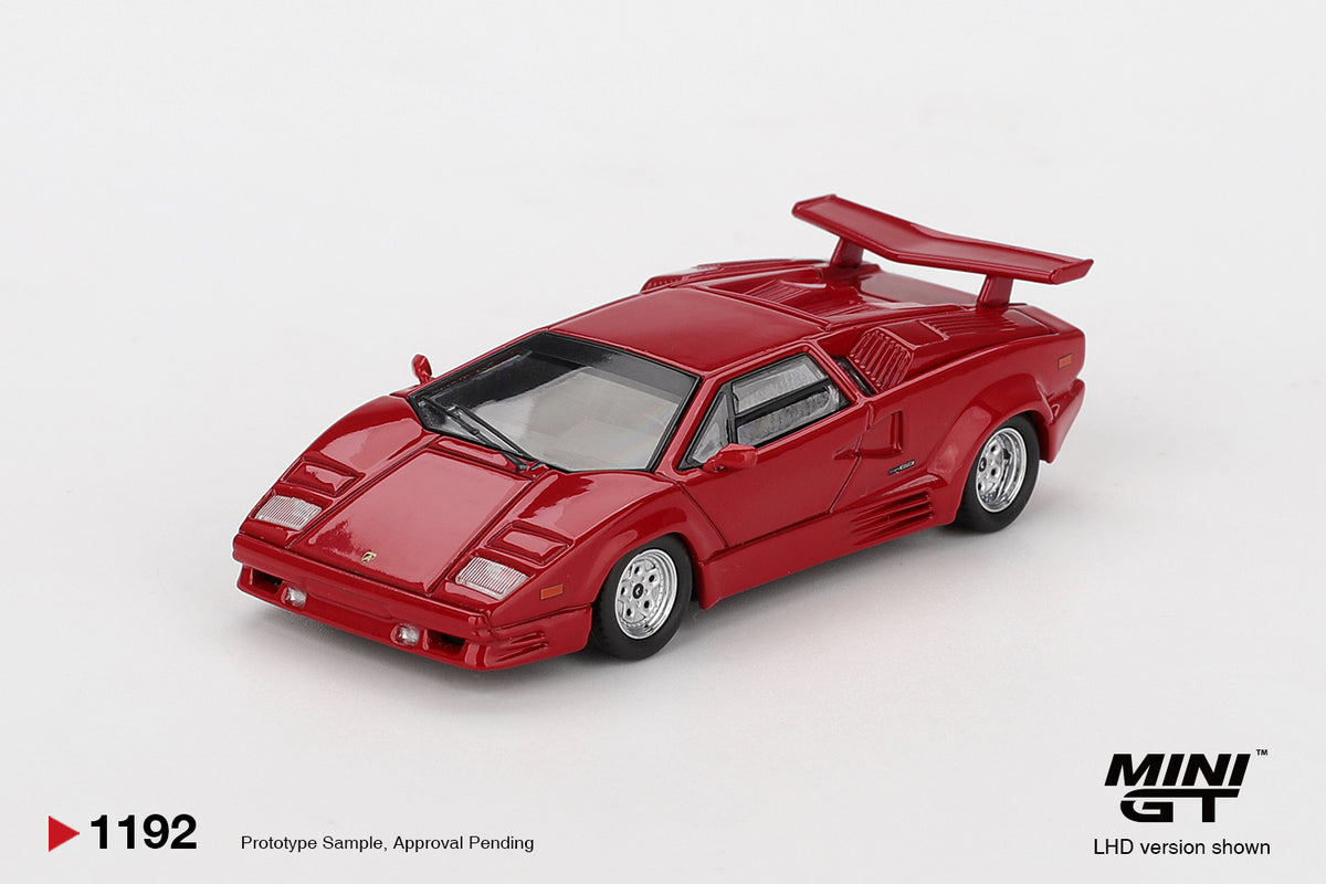 Mini GT 1192 Lamborghini Countach 25th Anniversary Red