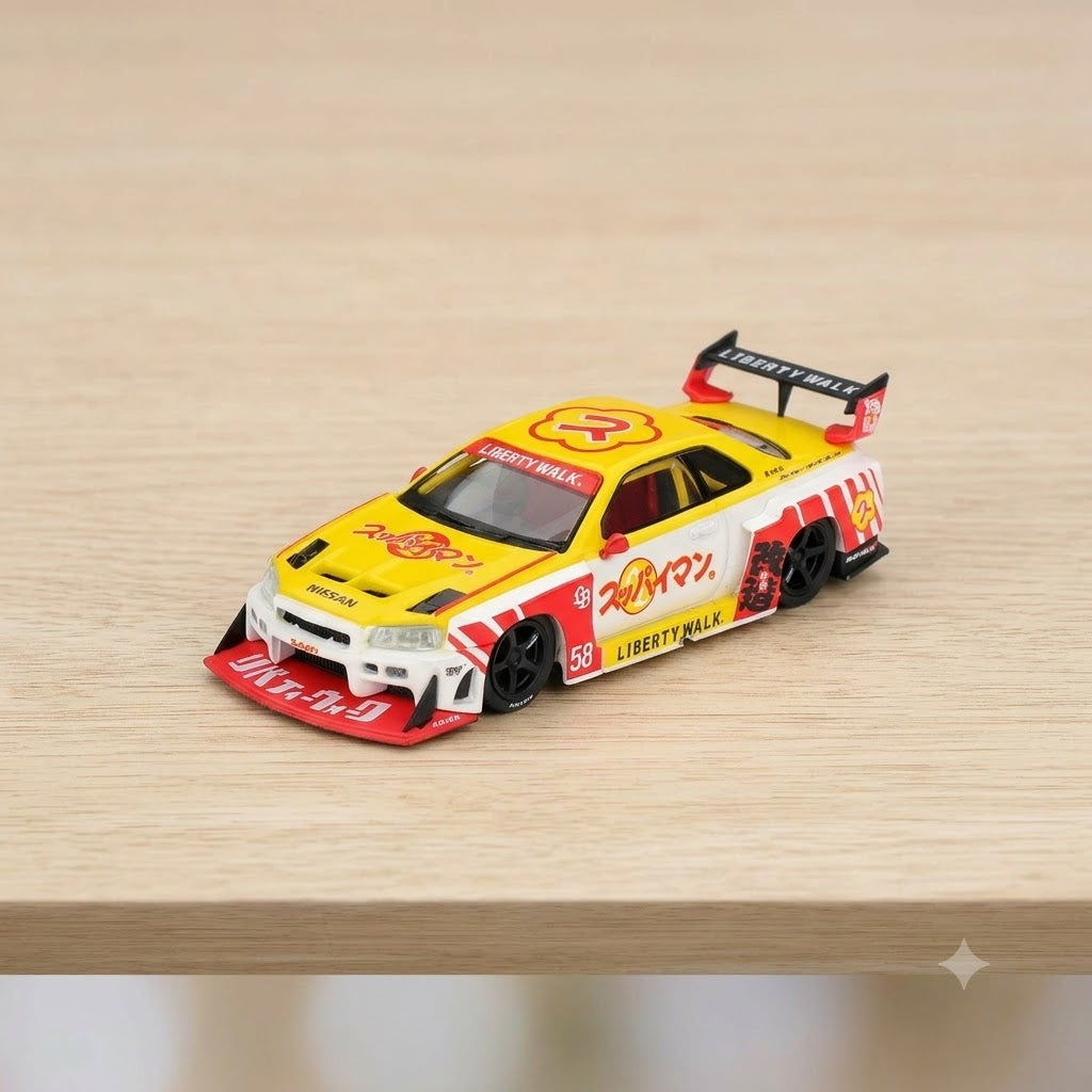 Mini GT 1204 Nissan LB-ER34 Super Silhouette