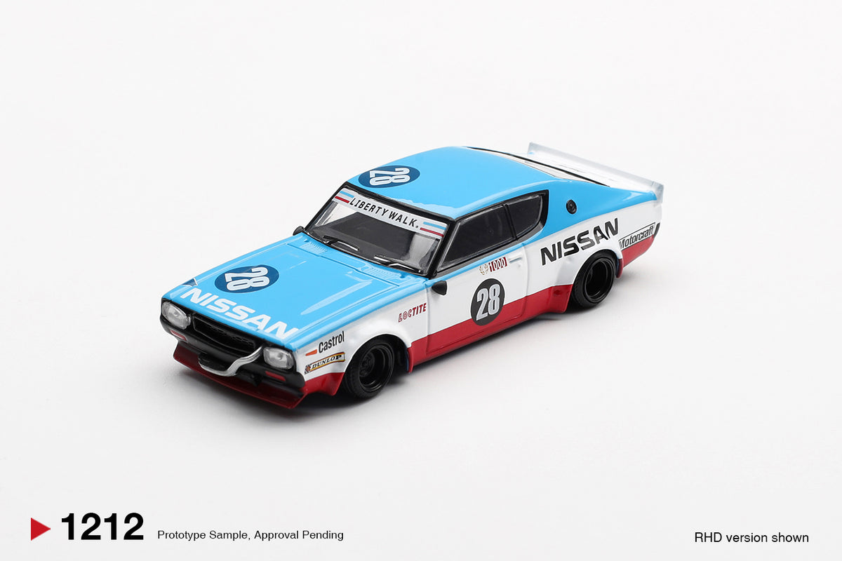 Mini GT 1212 Nissan Skyline Kenmeri Liberty Walk Nissan Racing '75 Concept