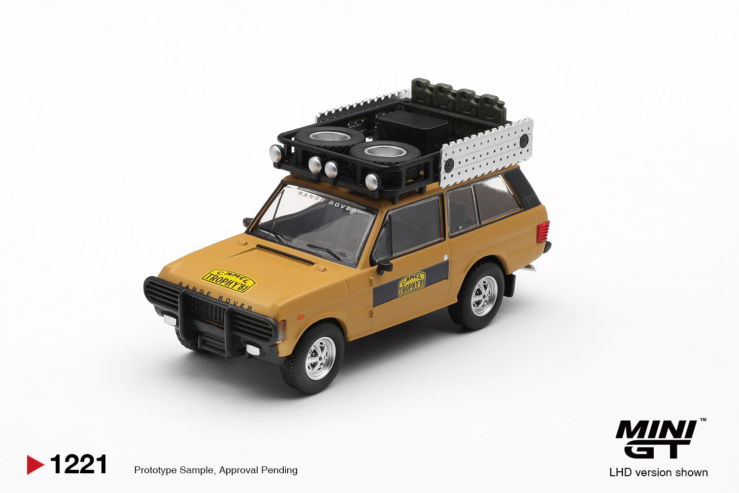 Mini GT 1221 Range Rover 1981 Camel Trophy Sumatra K.Stoppa & A.Valldorf