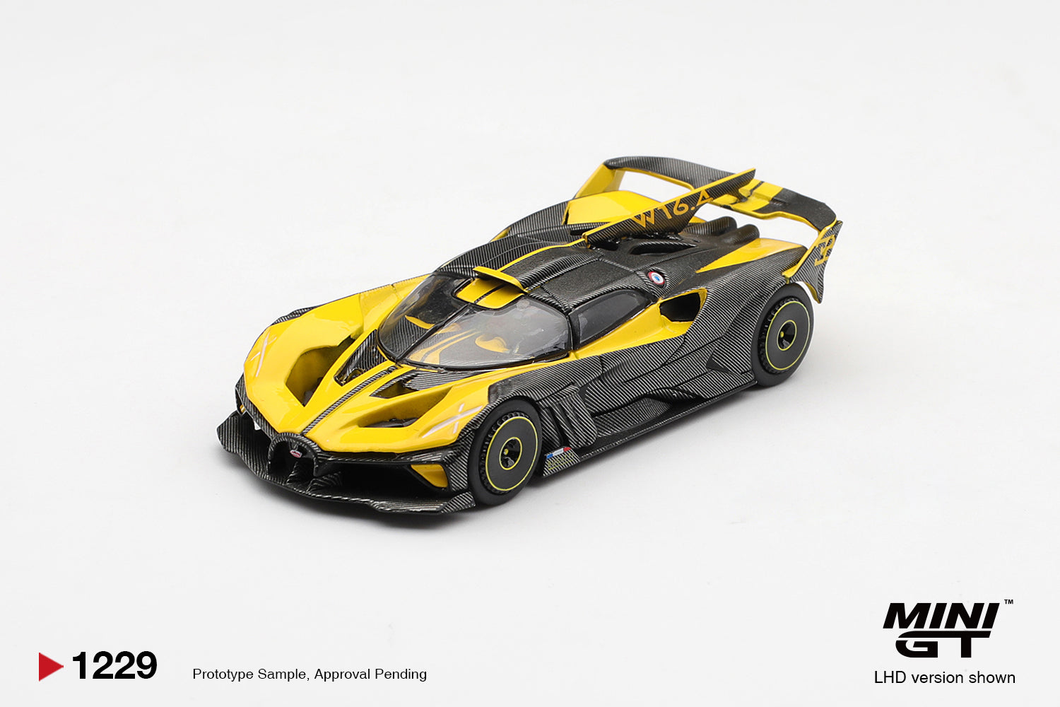 Mini GT 1229 Bugatti Bolide Yellow