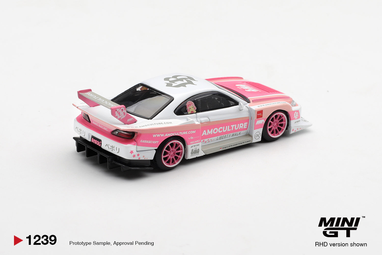 Mini GT 1239 Nissan SILVIA (S15) LB-Super Silhouette AMOCULTURE