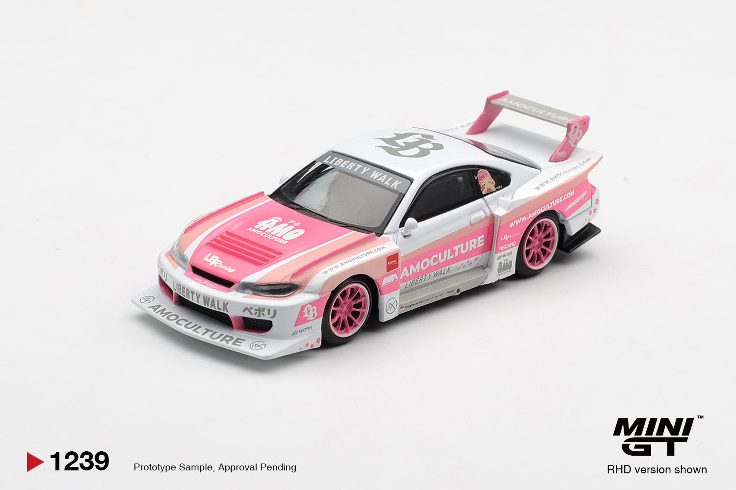 Mini GT 1239 Nissan SILVIA (S15) LB-Super Silhouette AMOCULTURE