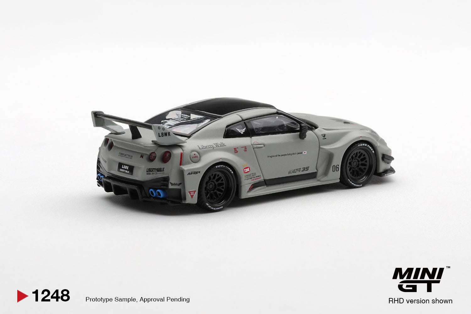 Mini GT 1248 NISSAN LB-Silhouette WORKS GT 35GT-RR Ver.1 Matt Grey
