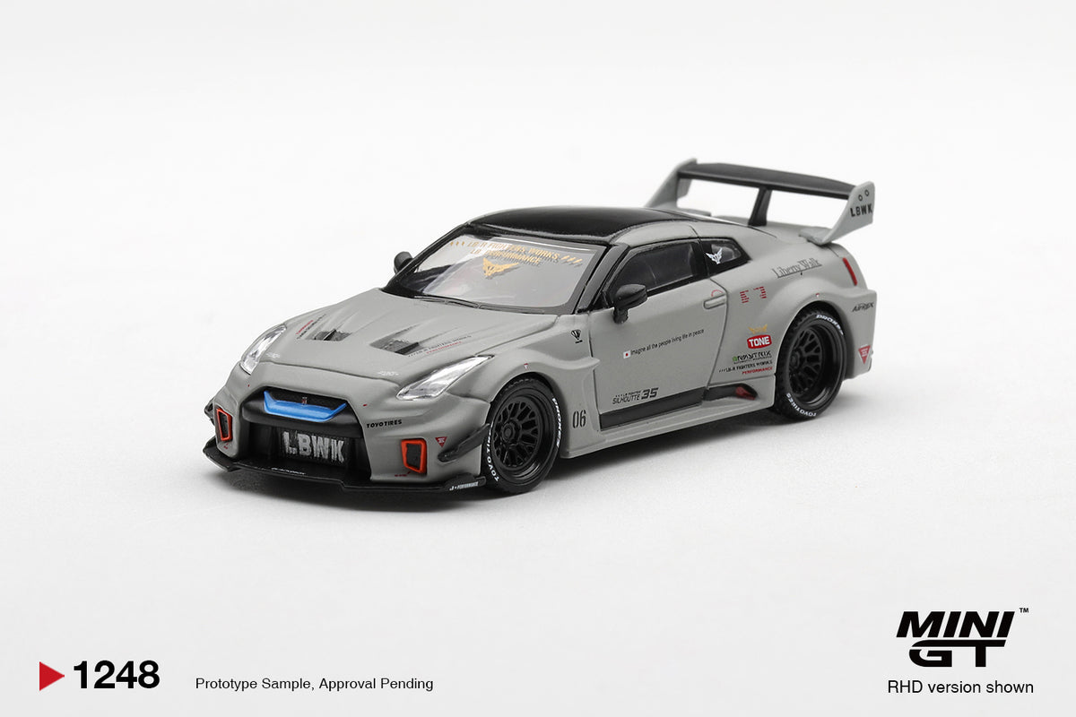 Mini GT 1248 NISSAN LB-Silhouette WORKS GT 35GT-RR Ver.1 Matt Grey