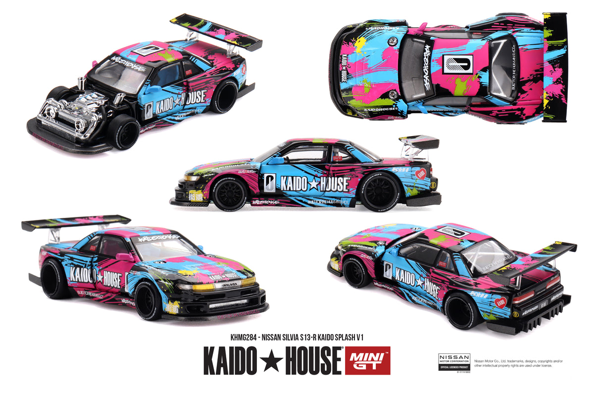Mini GT Kaido House 284 Nissan Silvia S13-R Kaido Splash V1