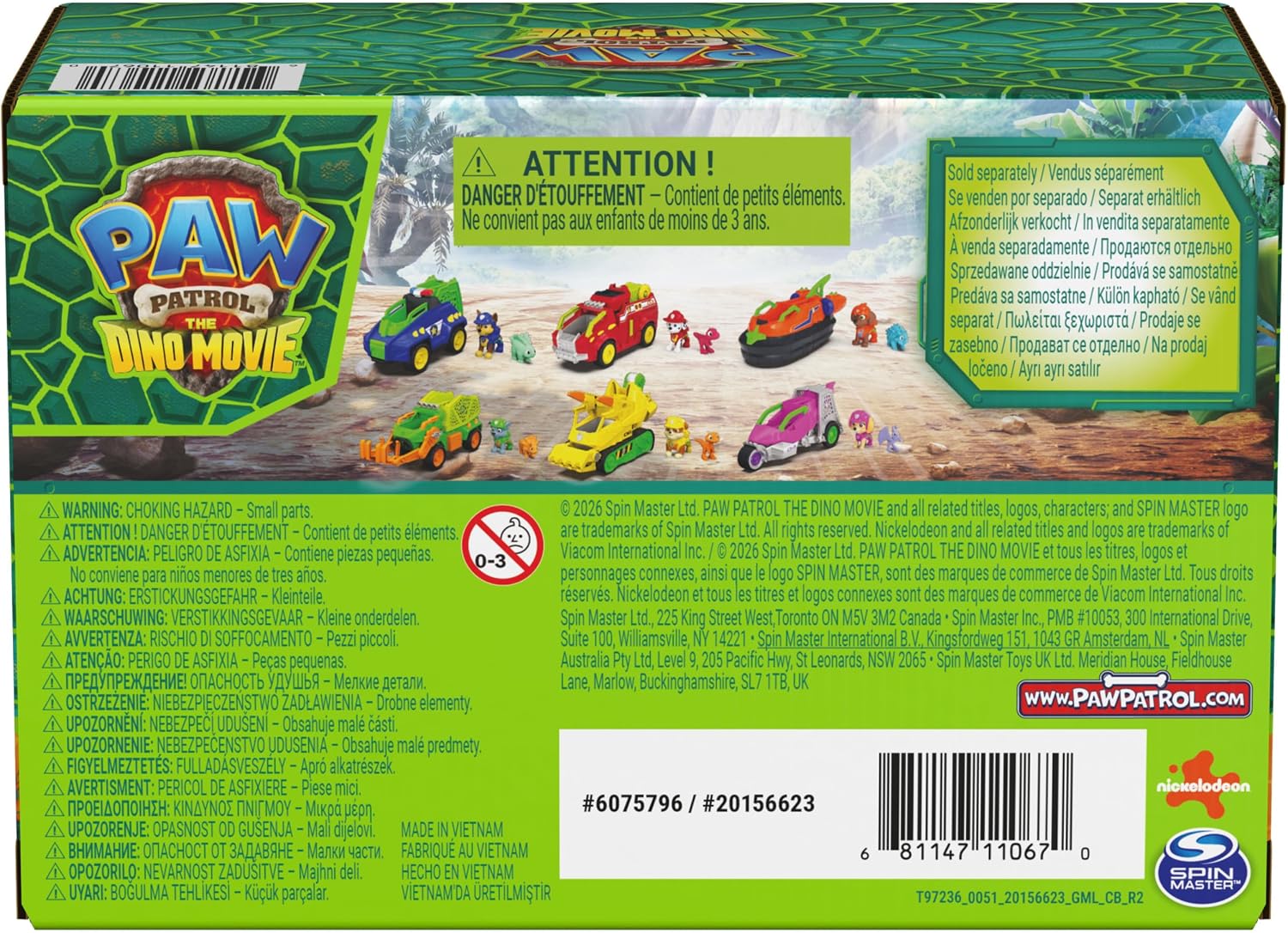 Paw Patrol The Dino Movie Chase Dino Rescue Cruiser