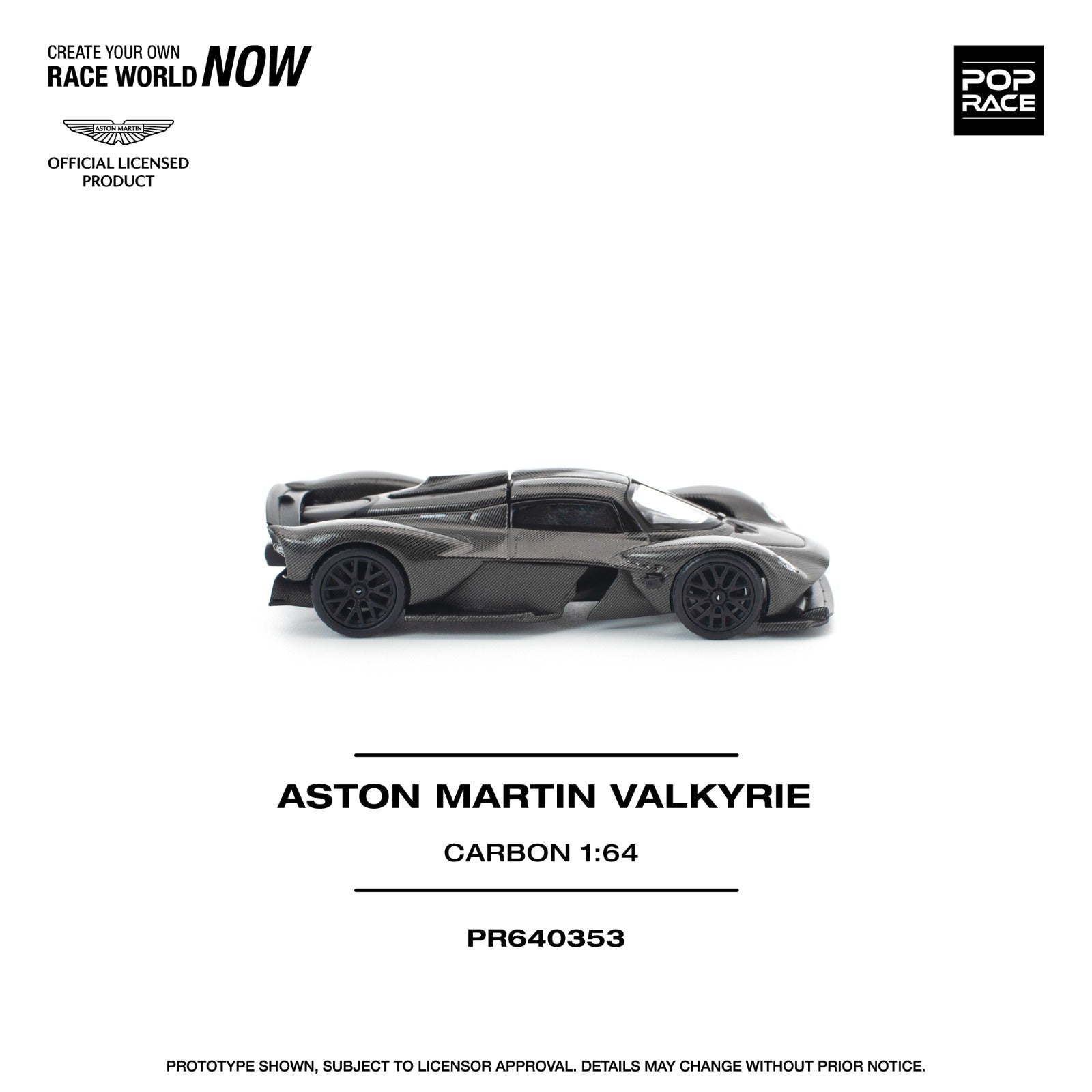 POP RACE PR640353 Aston Martin Valkyrie Carbon Edition