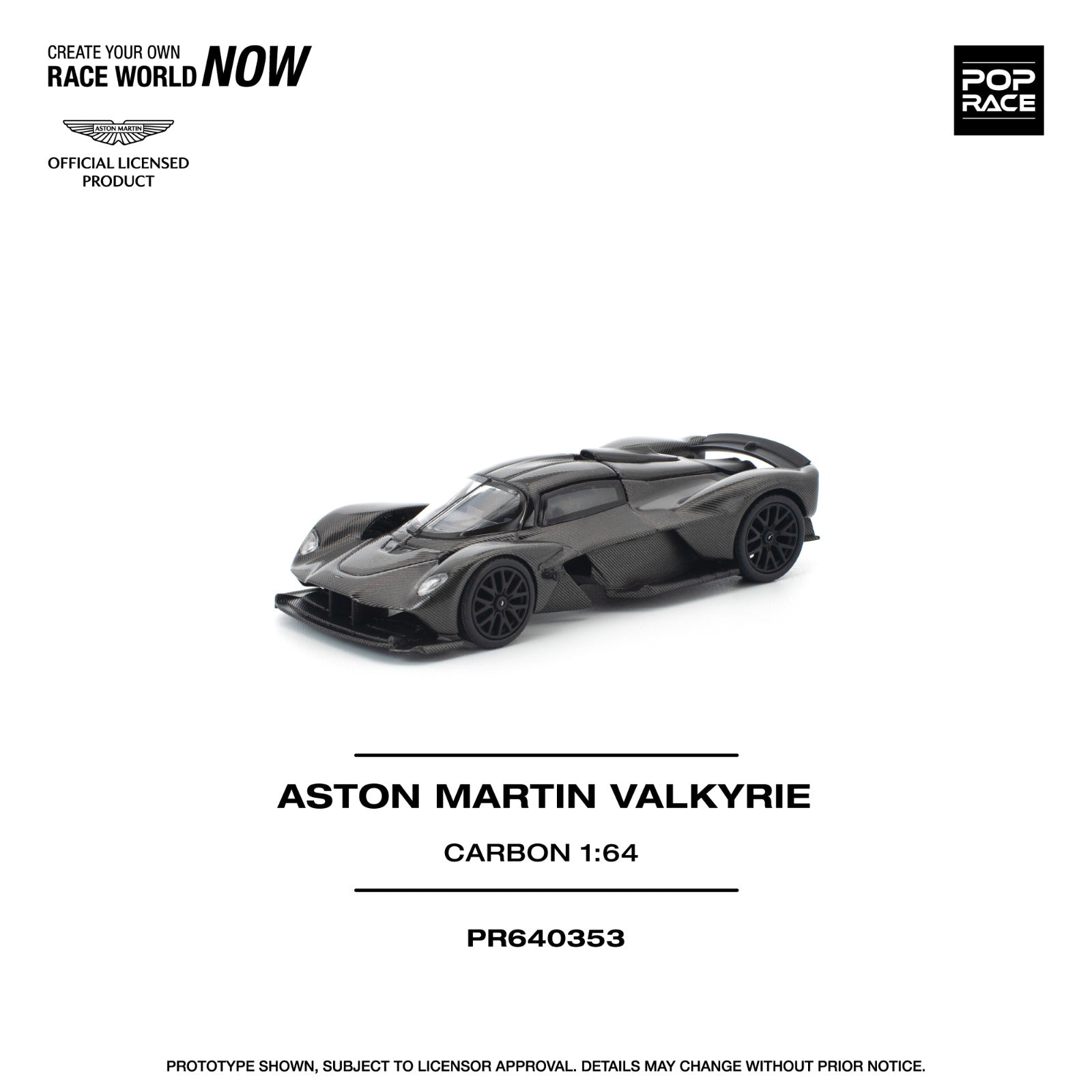 POP RACE PR640353 Aston Martin Valkyrie Carbon Edition
