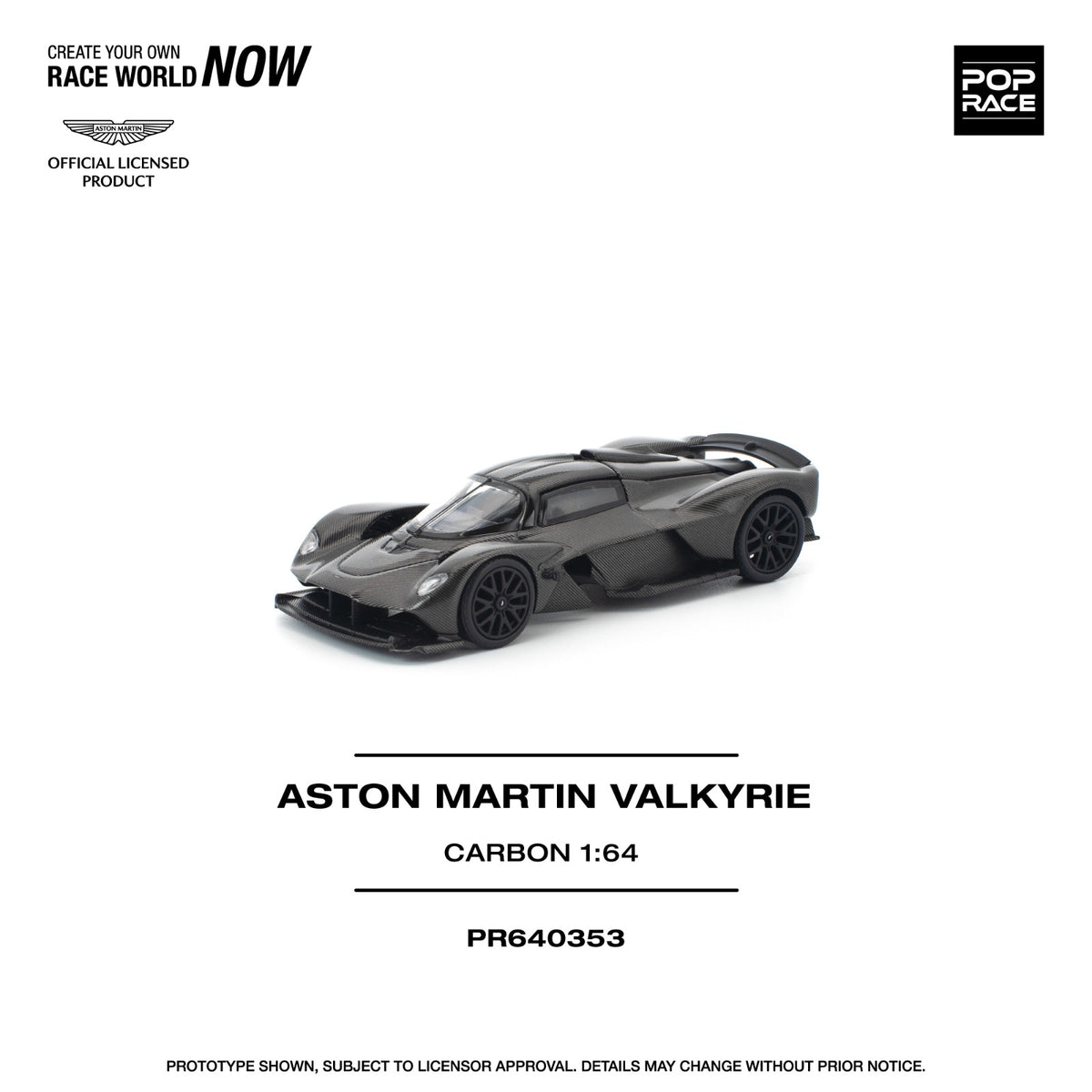 POP RACE PR640353 Aston Martin Valkyrie Carbon Edition