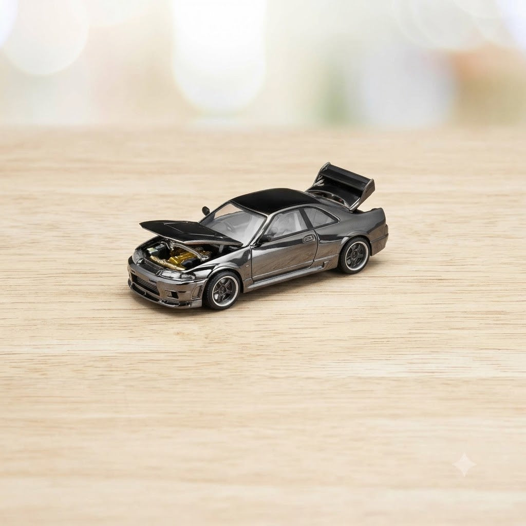 POP RACE PRDC003 R33 GT-R Dark Chrome