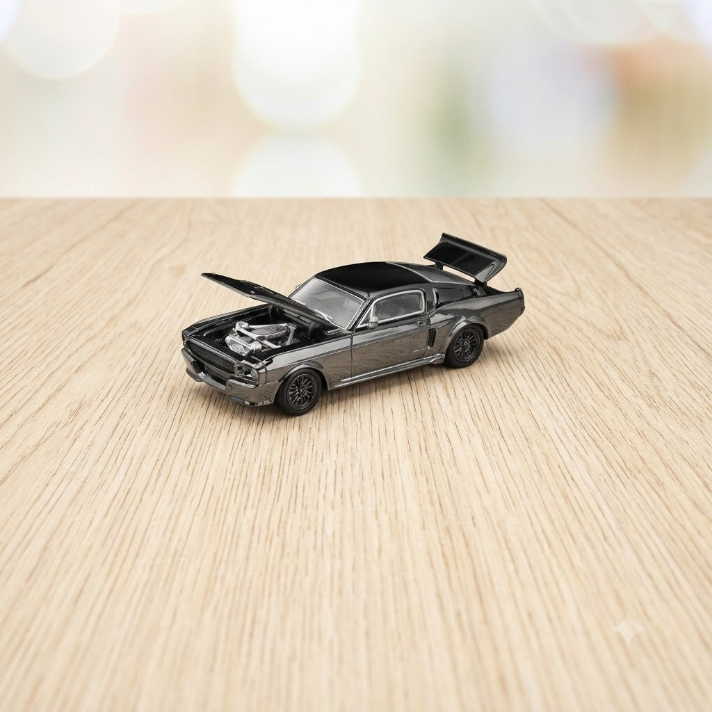 POP RACE PRDC004 Shelby Dark Mustang GT500 Dark Chrome
