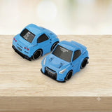 Mini GT Nissan GT-R (R35) LB★WORKS Type 1, Rear Wing ver 2 Baby Blue (QZ00302)