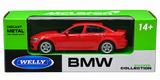 Welly 1:64 BMW 330i diecast model car in Red - Toy Marche