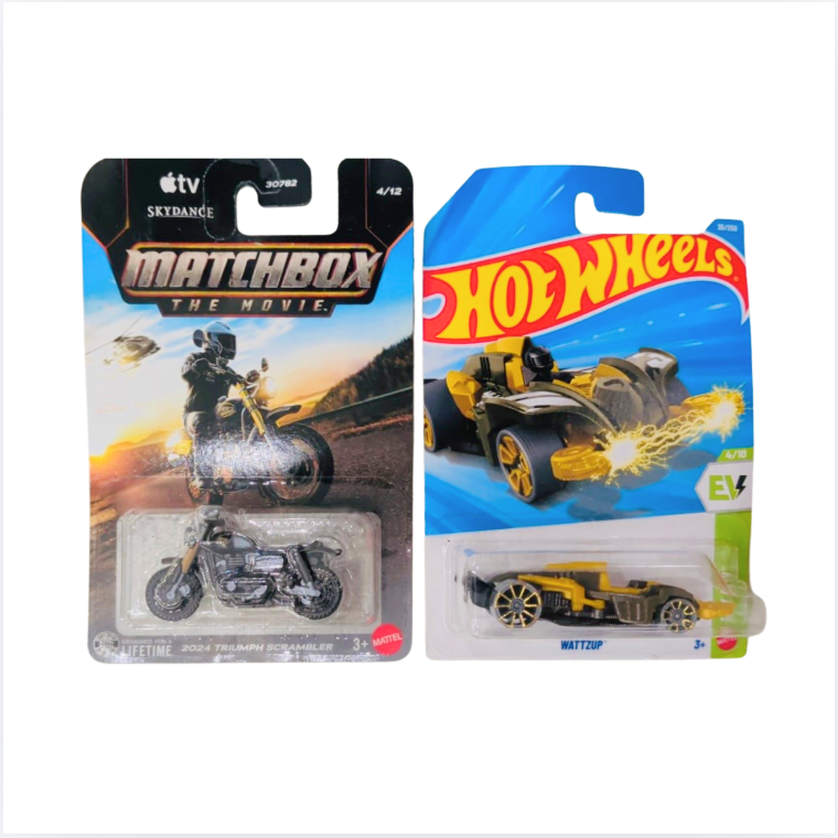 Matchbox The Movie 2024 Triumph Scrambler And Hot Wheels Wattzup