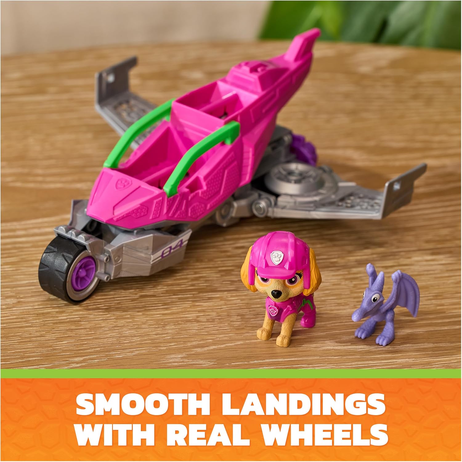 Paw Patrol The Dino Movie Skye Dino Rescue Jet & Action Figure Set