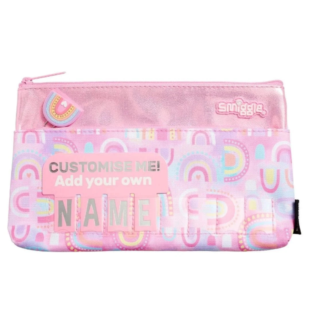 Smiggle Bright Side All Rounder Id Pencil Case for Kids Pink