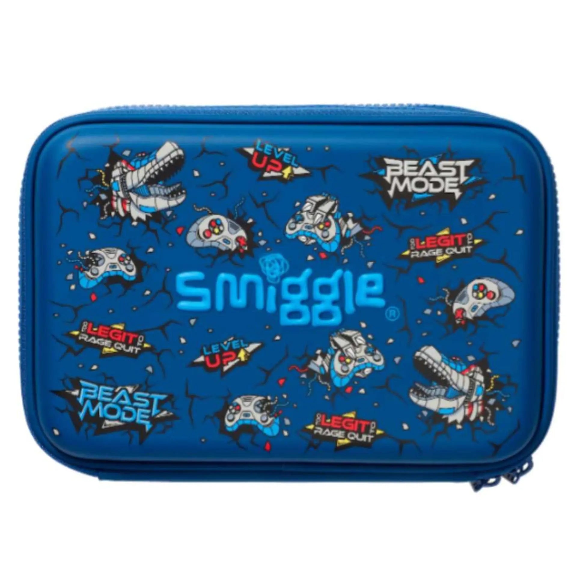 Smiggle  Fly High Hardtop Double Up Pencil Case Navy