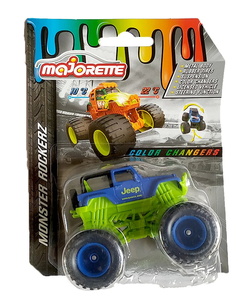 Majorette  Monster Rockerz Color Changers Jeep Wrangler