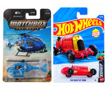 Matchbox MBX Rescue Helicopter and Hot Wheels Fiat Beast of Turin