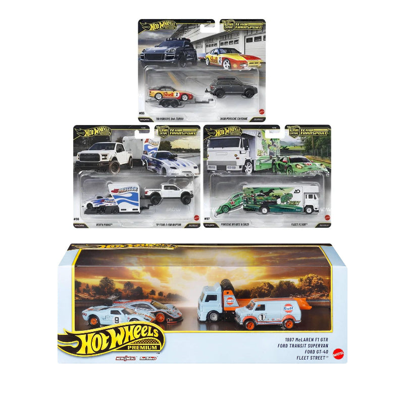 Hot Wheels Team Transport Set of 3 And 2026 Le Mans Race Gulf Set