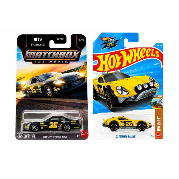 Matchbox Chevy Stock-Car and Hot Wheels EL Segundo Rallye