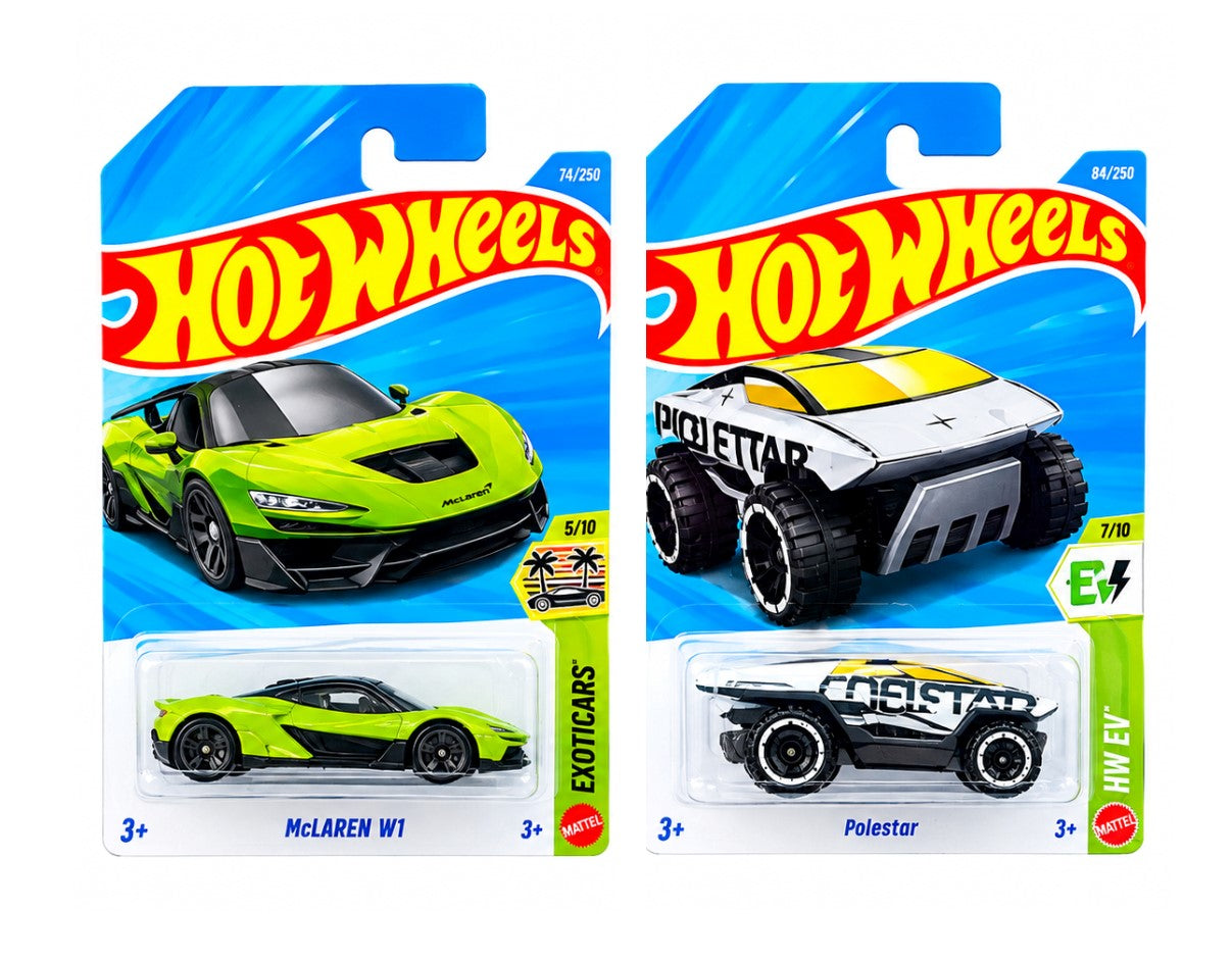 Hot Wheels McLaren W1 and Polestar