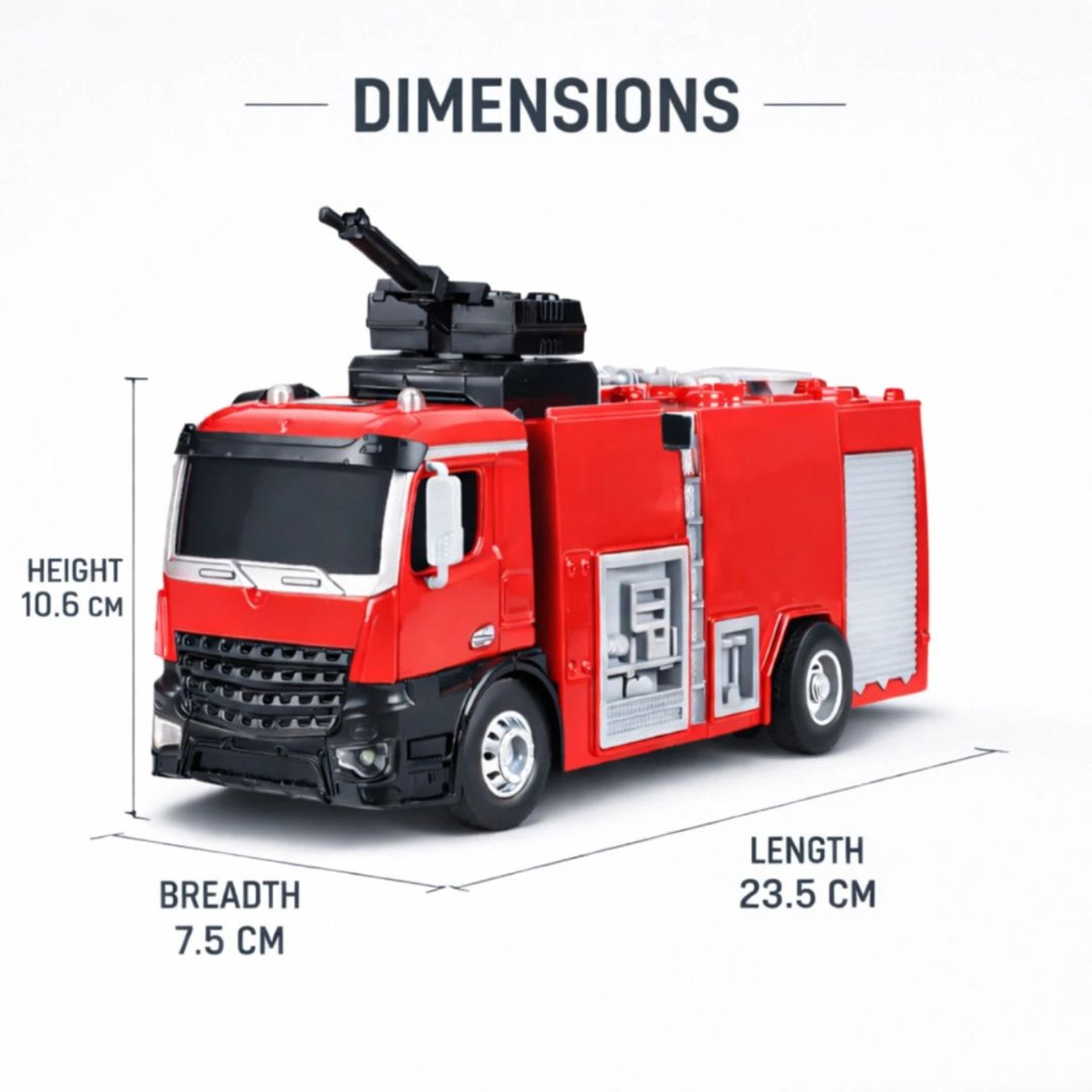 Funskool Volt Rush 1:24 Scale Hydro-X Fire Truck With Water Spray