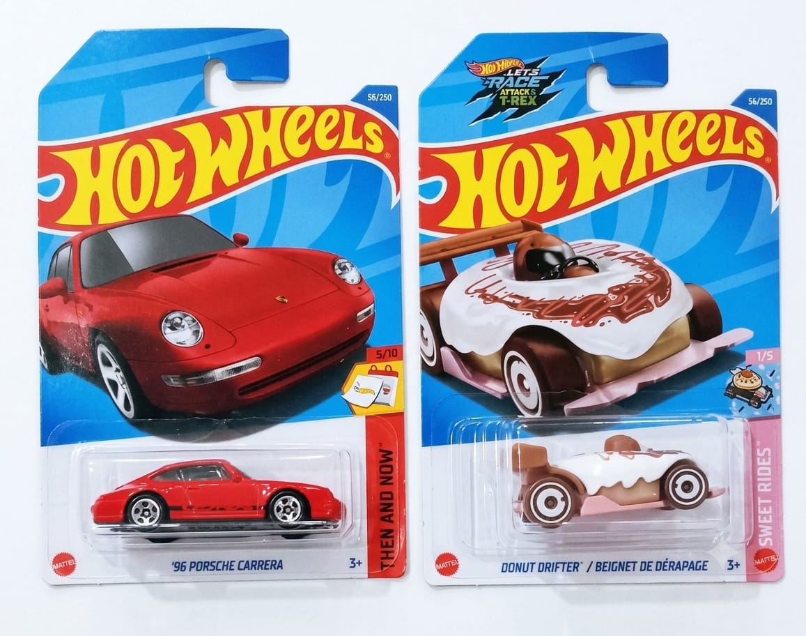 Hot Wheels '96 Porsche Carrera and Donut Drifter