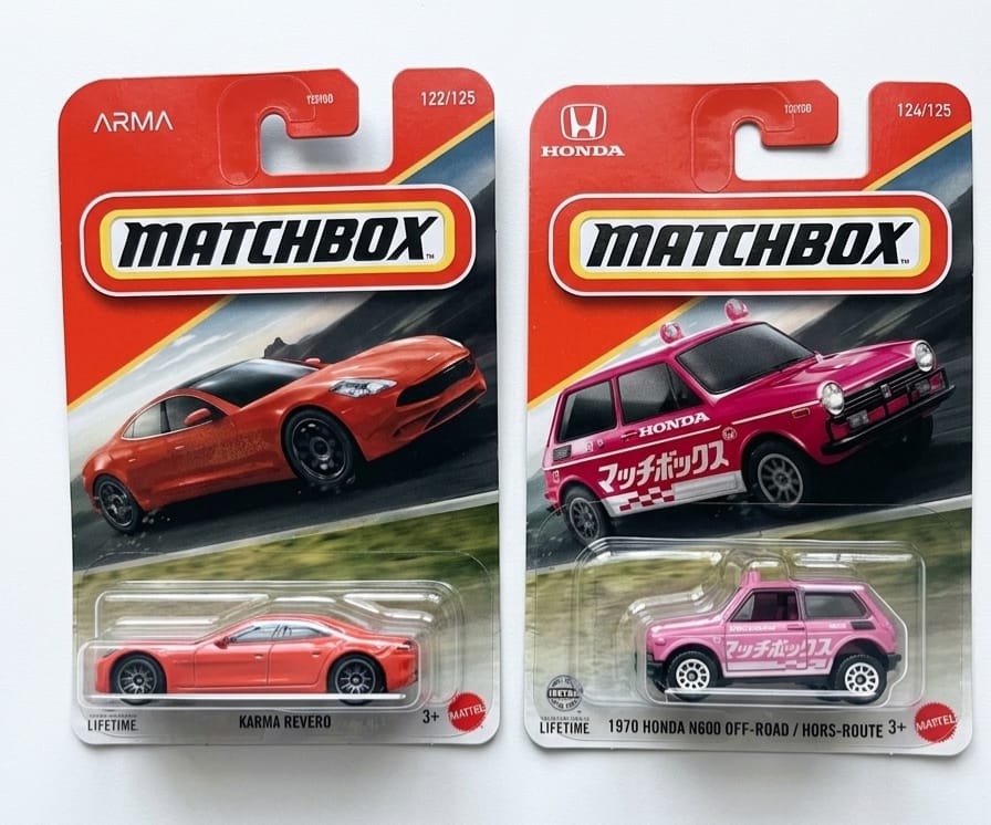 Matchbox Karma Revero and 1970 Honda N600 Off-Road / Hors -Route